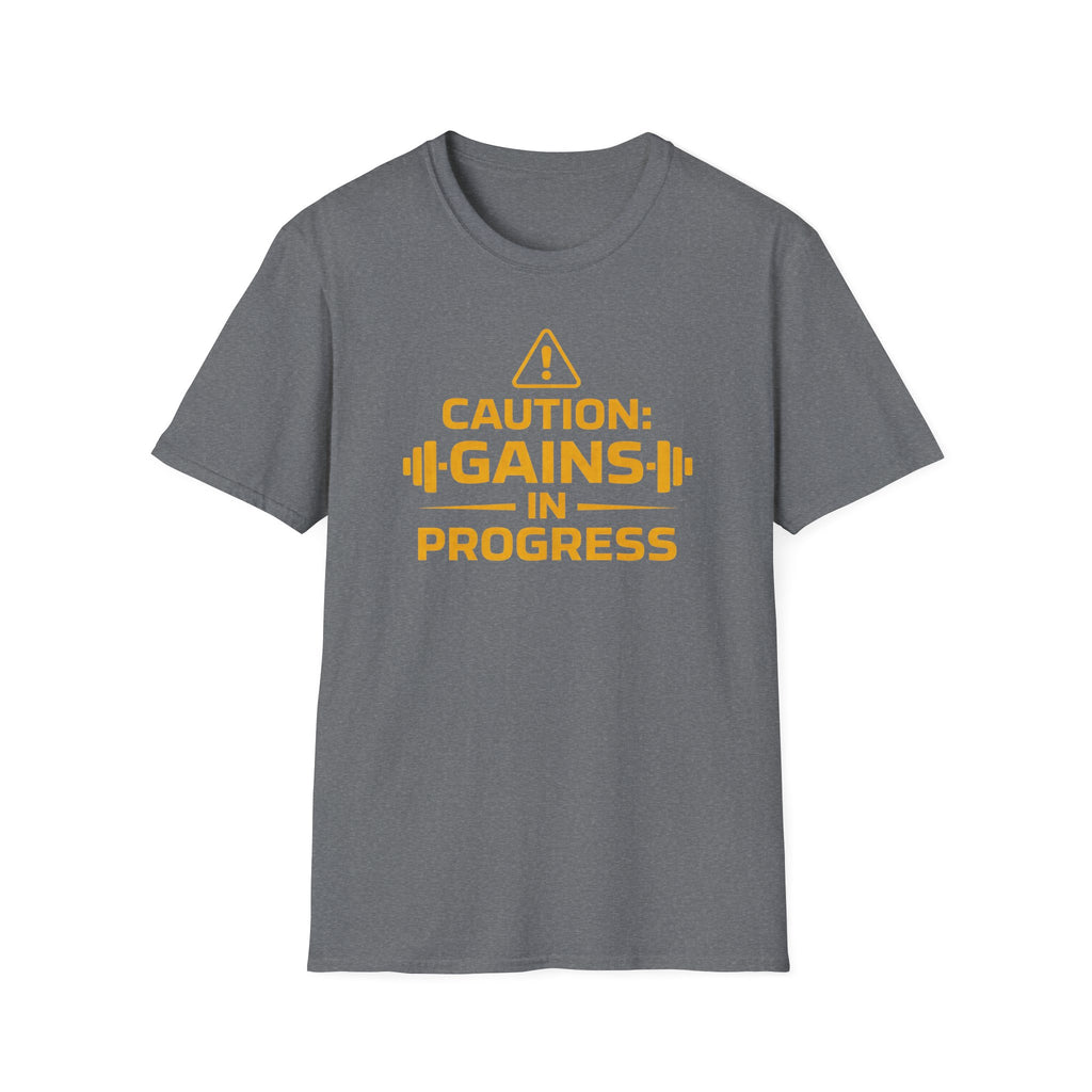 Caution Gains In Progress T-Shirt