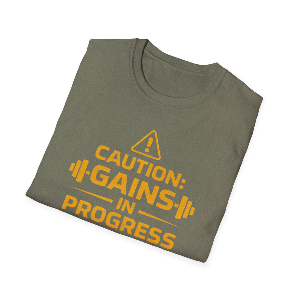 Caution Gains In Progress T-Shirt
