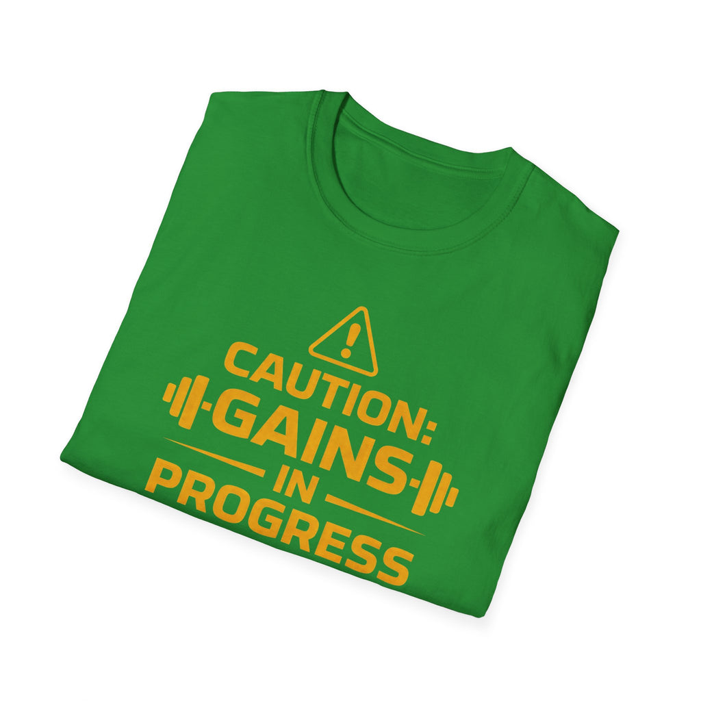 Caution Gains In Progress T-Shirt