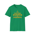 Caution Gains In Progress T-Shirt