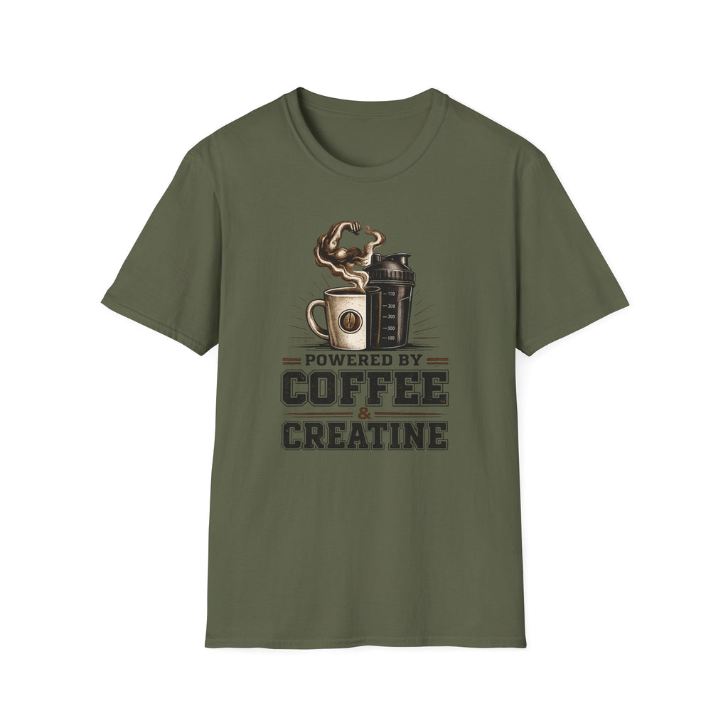 Powered by Coffee And Creatine T-Shirt