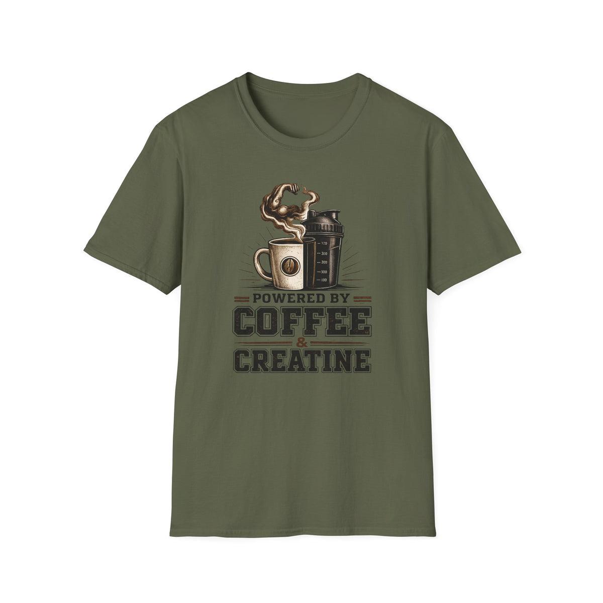 Powered by Coffee And Creatine T-Shirt
