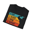 Eat Sleep Gym Repeat T-Shirt