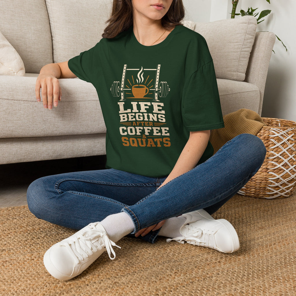 Life Begins After Coffee And Squats T-Shirt