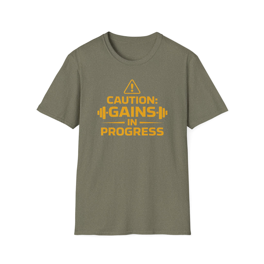 Caution Gains In Progress T-Shirt