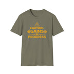 Caution Gains In Progress T-Shirt