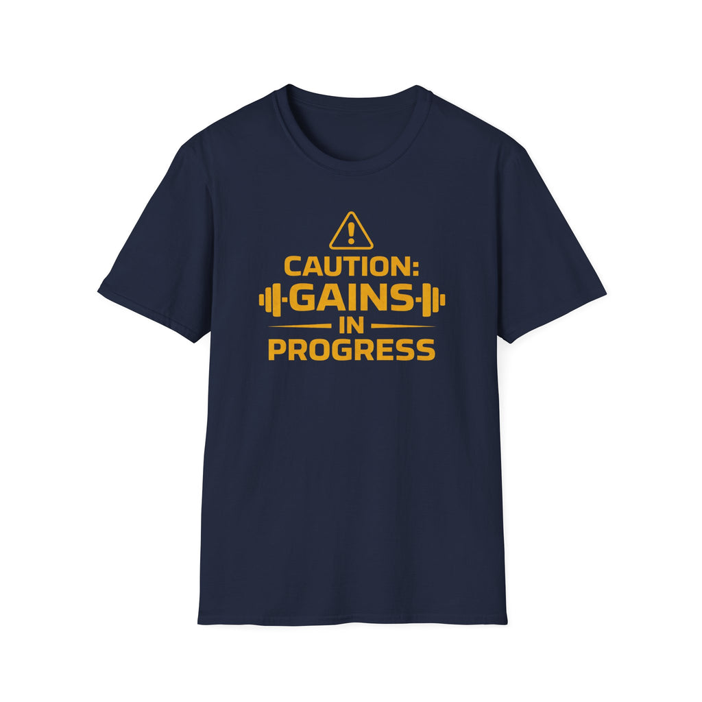 Caution Gains In Progress T-Shirt