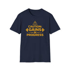 Caution Gains In Progress T-Shirt