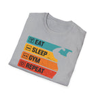 Eat Sleep Gym Repeat T-Shirt