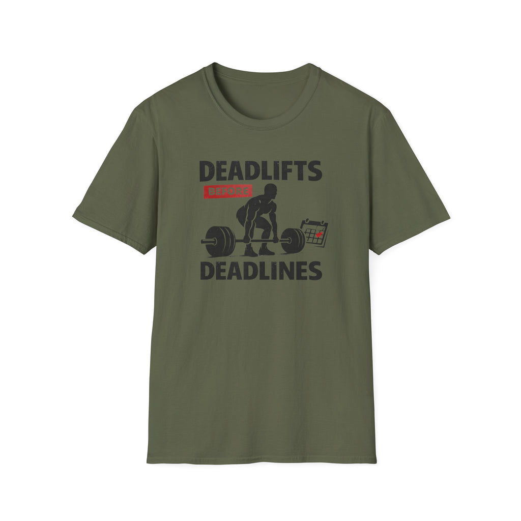Deadlifts before Deadlines T-Shirt