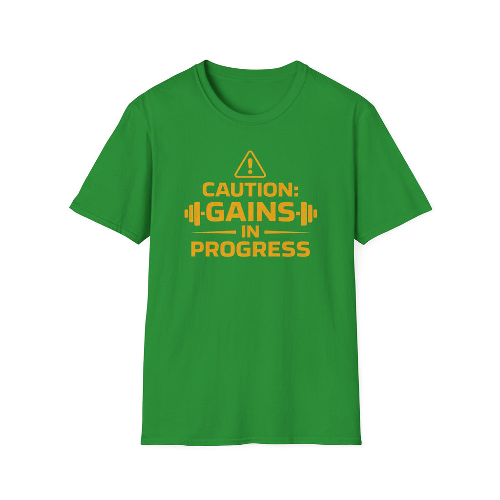 Caution Gains In Progress T-Shirt