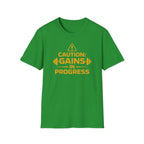 Caution Gains In Progress T-Shirt