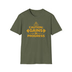 Caution Gains In Progress T-Shirt