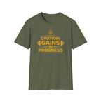 Caution Gains In Progress T-Shirt