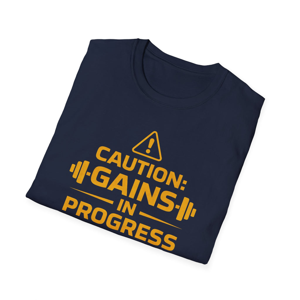 Caution Gains In Progress T-Shirt