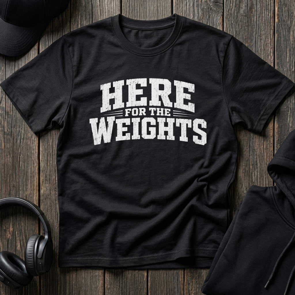 Here For The Weights Tee