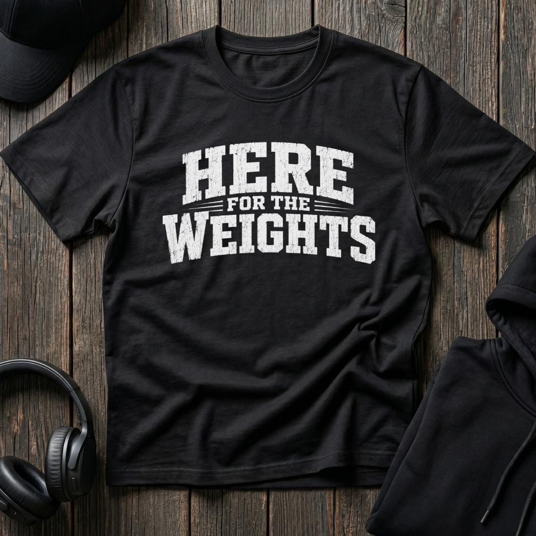 Here For The Weights Tee