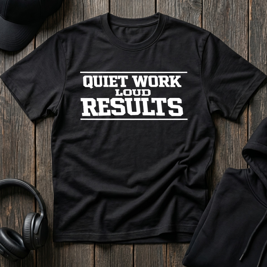 Quiet Work Loud Results Tee