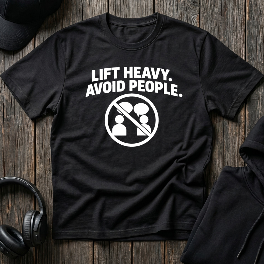 Lift Heavy Avoid People Tee