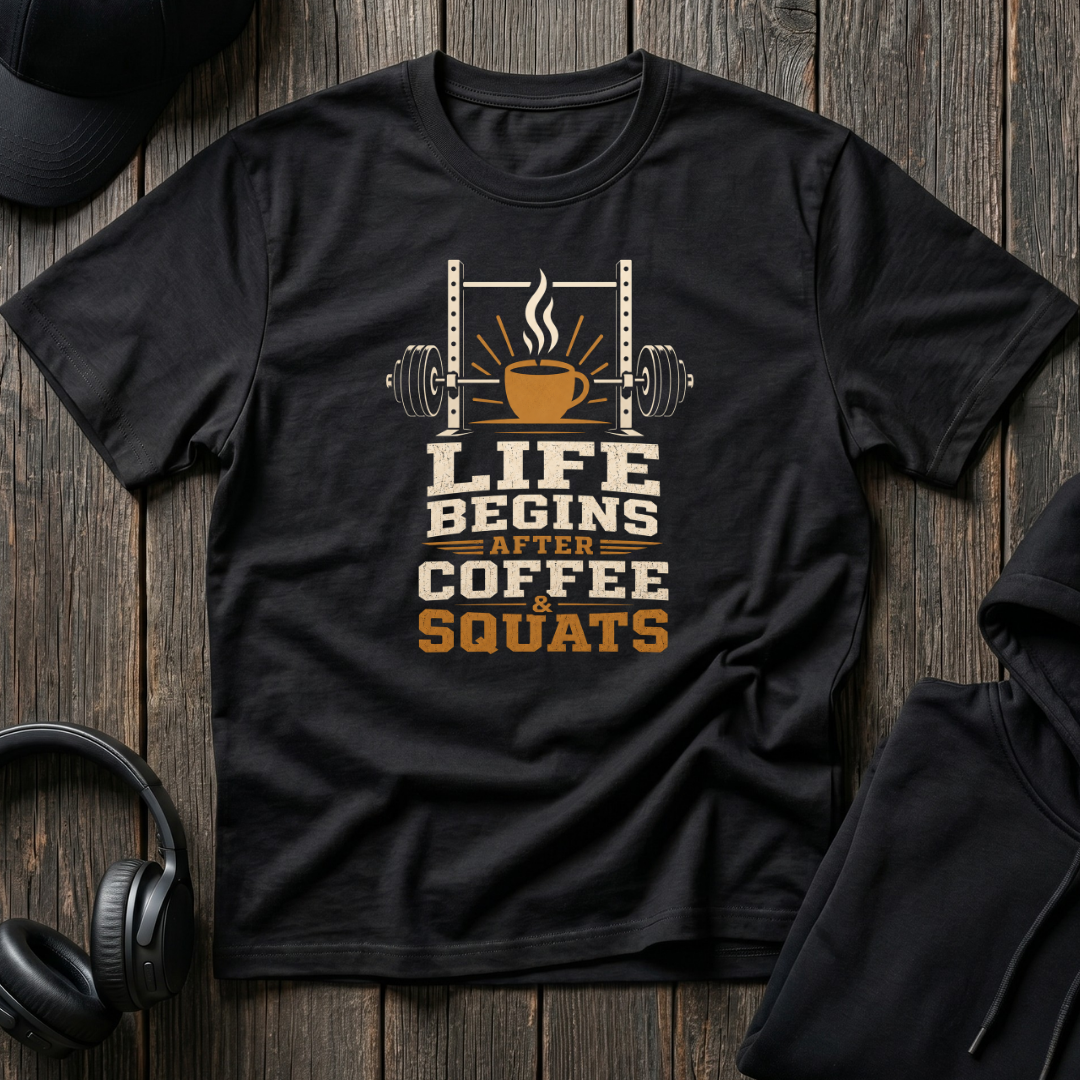 Life Begins After Coffee And Squats Tee