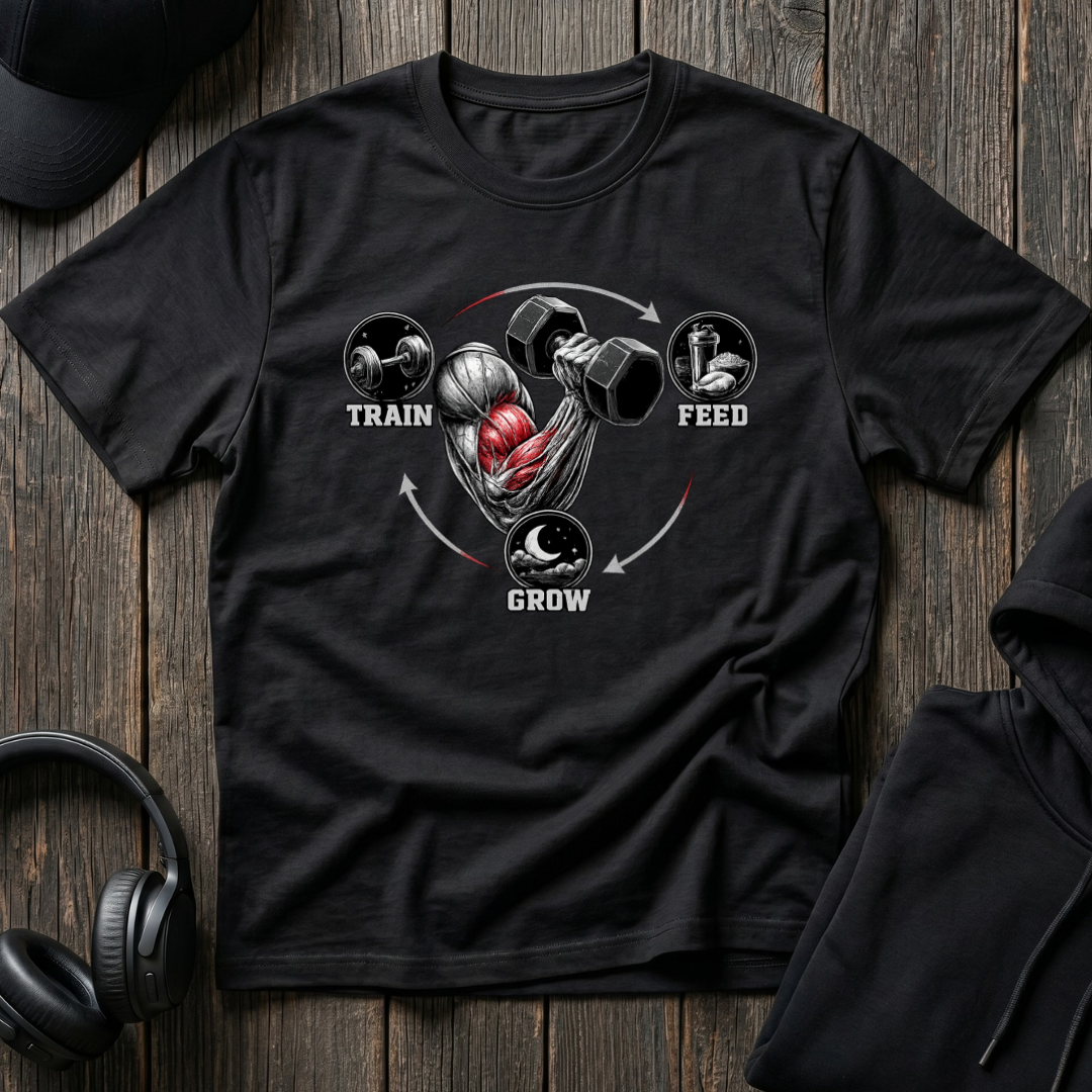 Train. Feed. Grow Tee