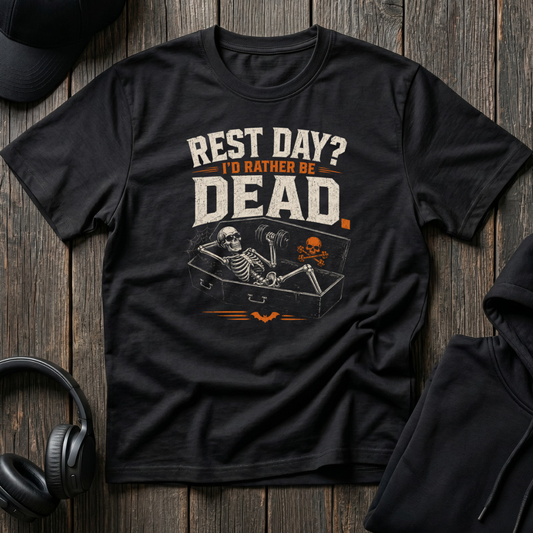 Rest Day I'd Rather Be Dead Tee