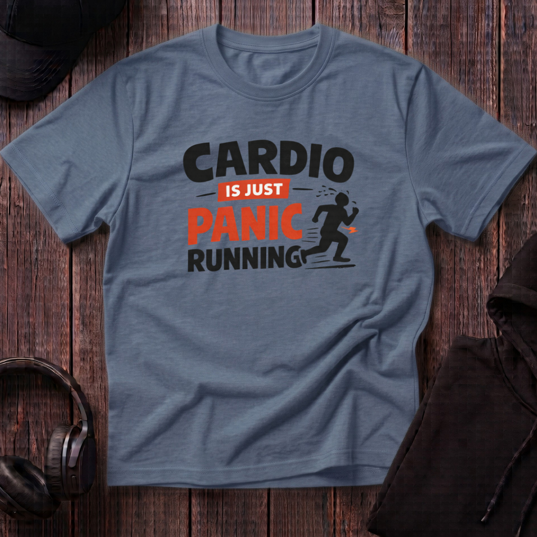 Cardio Is Just Panic Run Tee