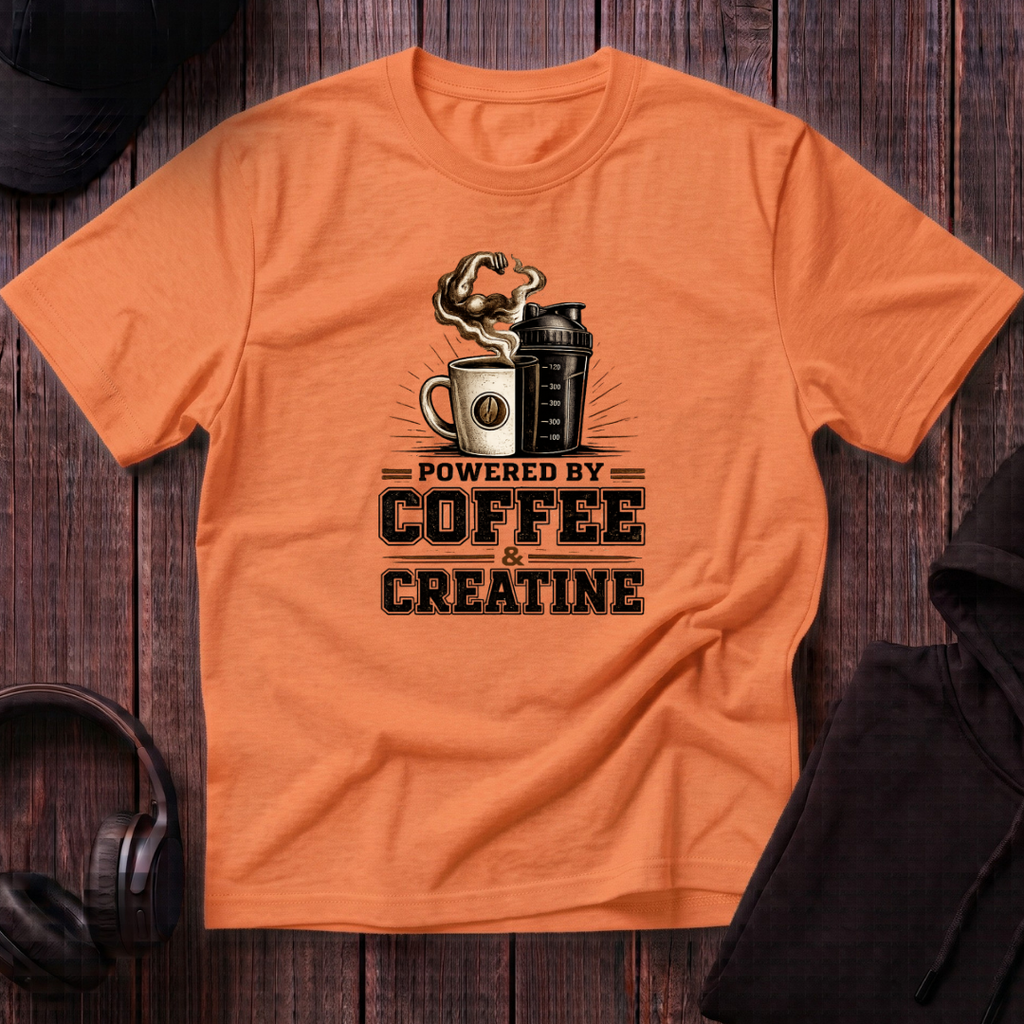 Powered by Coffee And Creatine Tee
