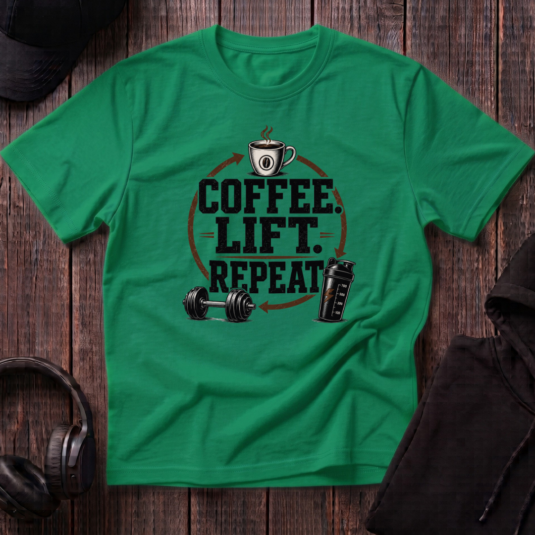 Coffee. Lift. Repeat Tee