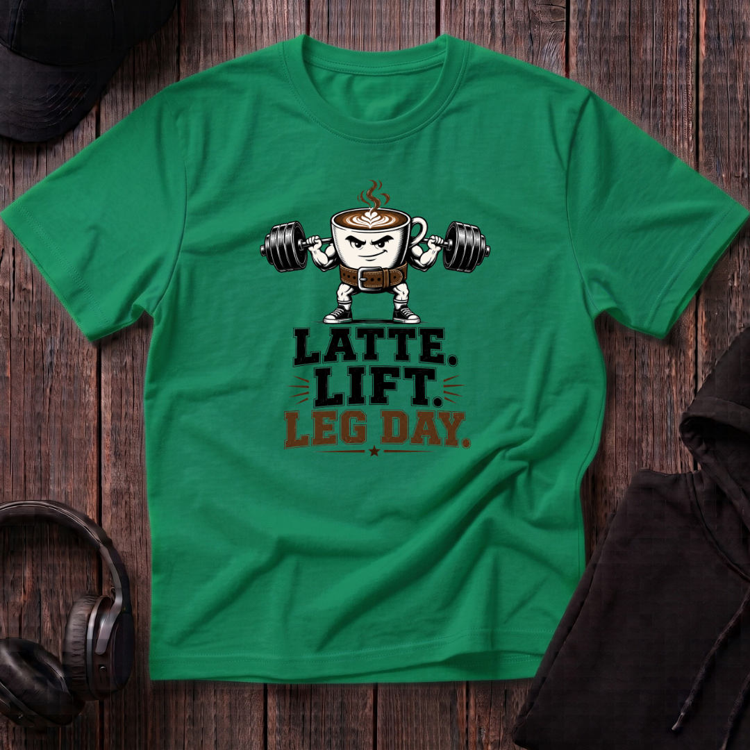 Latte. Lift. Leg Day Tee