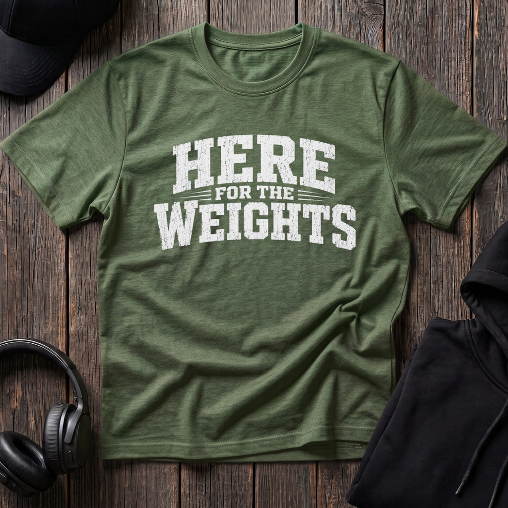Here For The Weights Tee