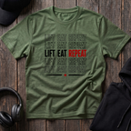 Lift Eat Repeat Tee