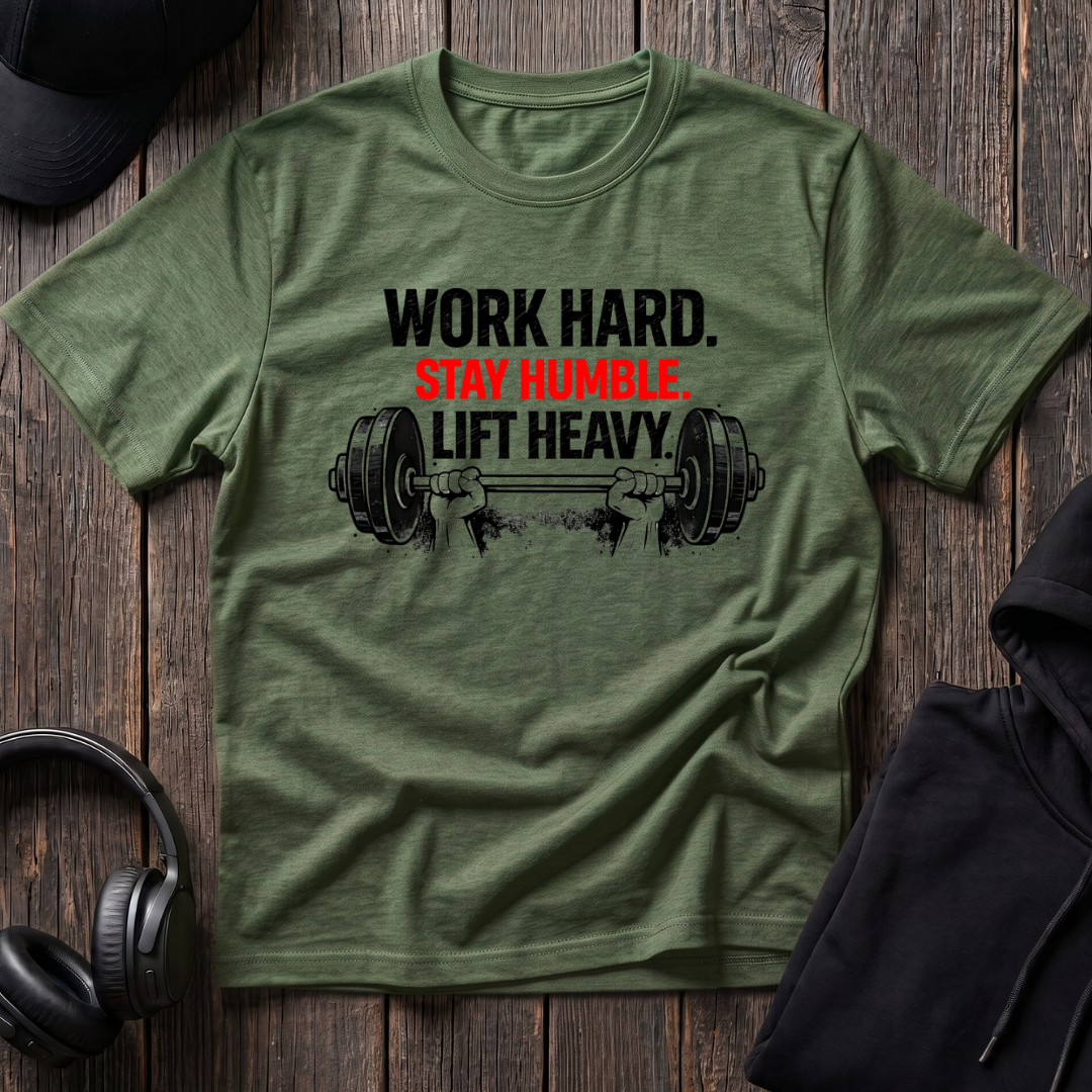 Work Hard Stay Humble Lift Heavy Tee