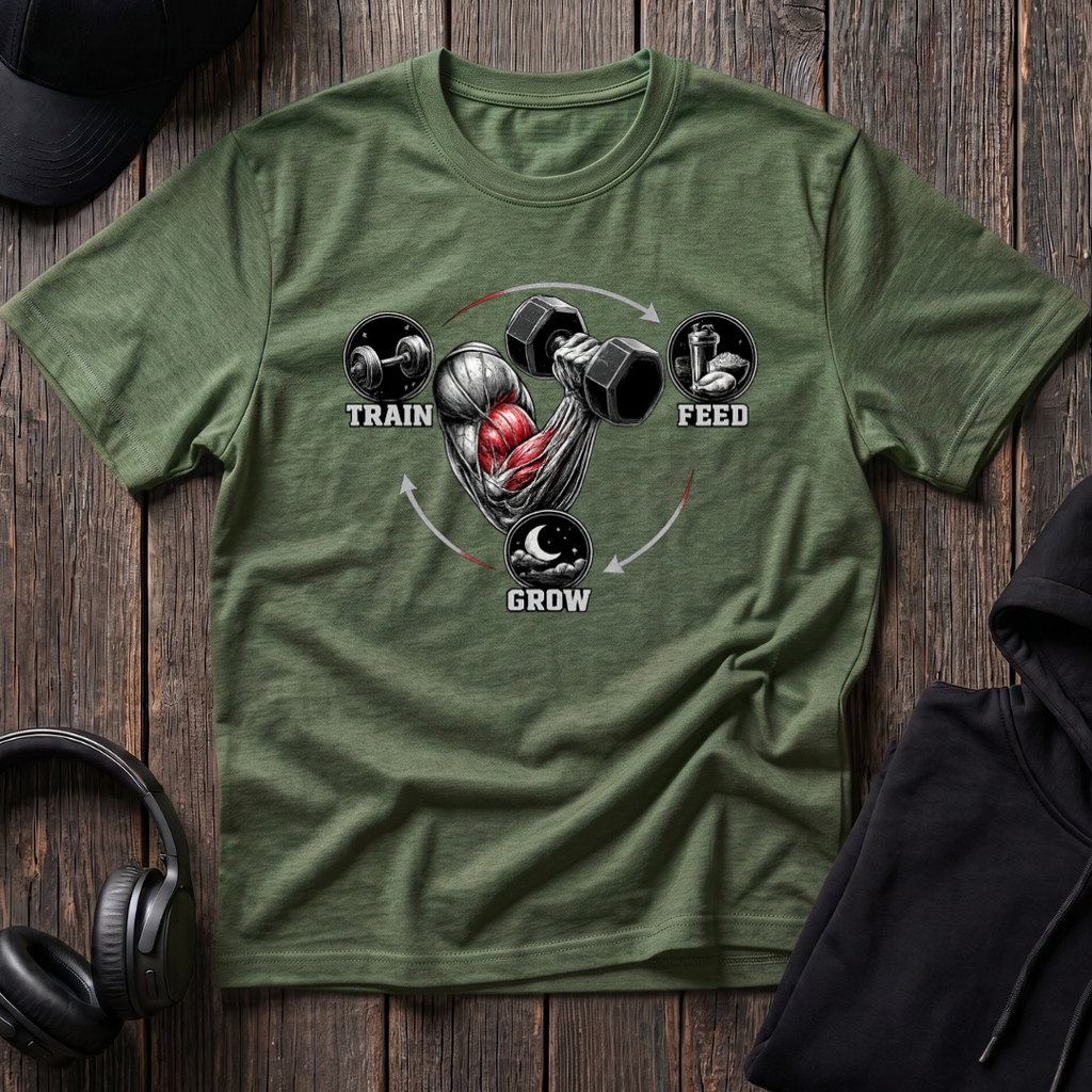 Train. Feed. Grow Tee
