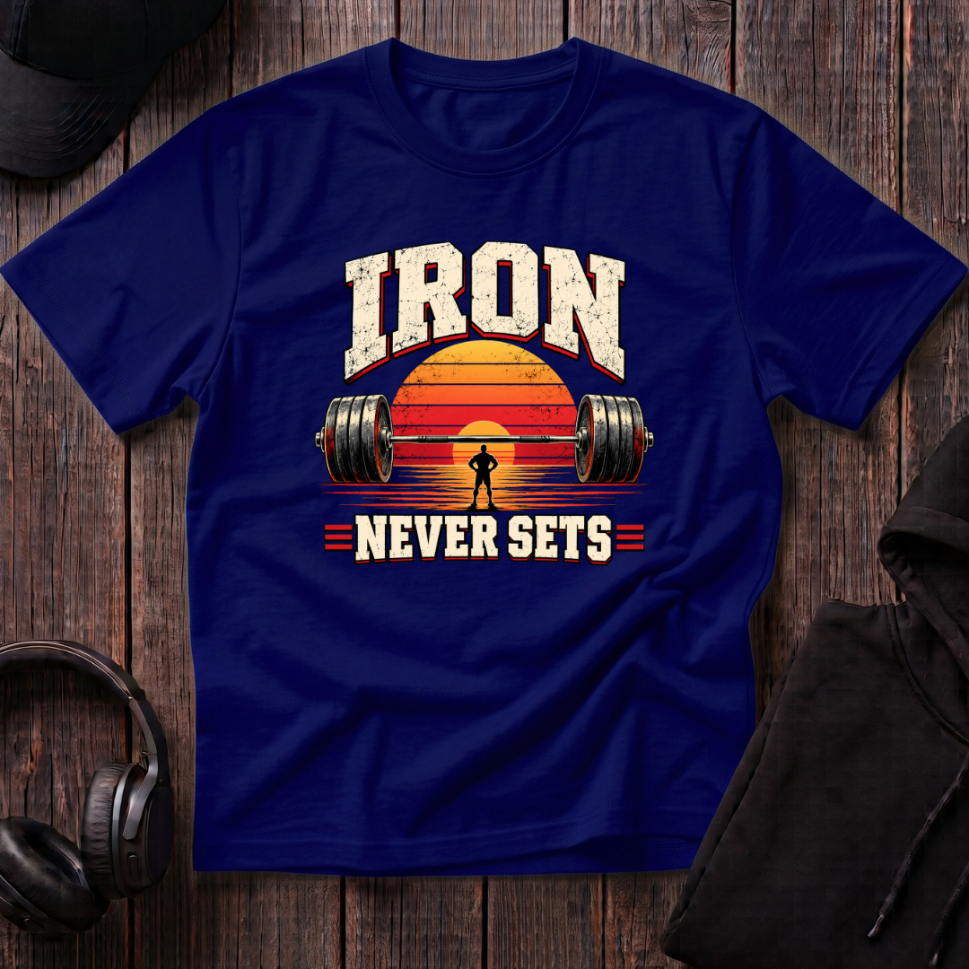 Iron Never Sets Tee