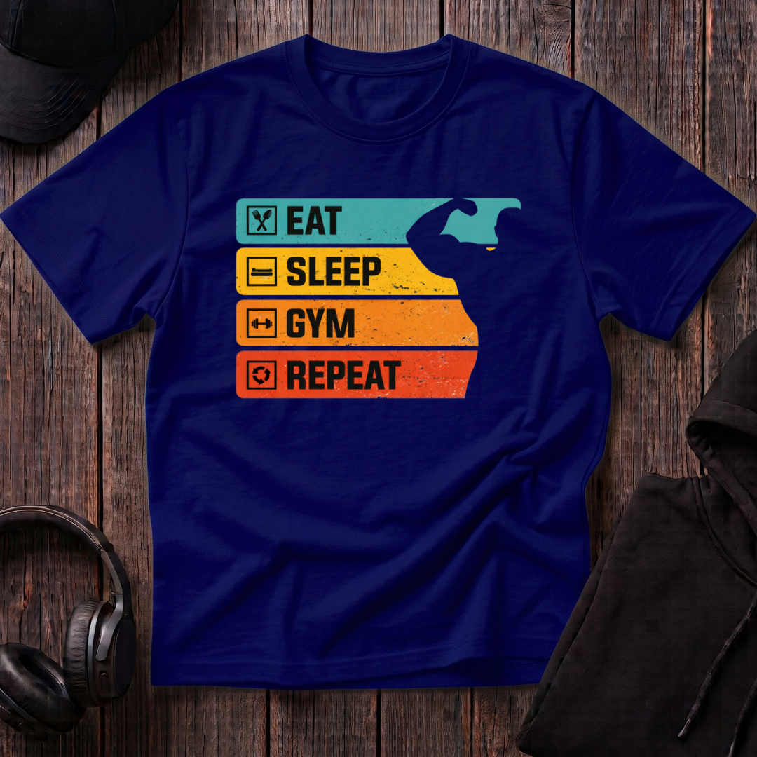 Eat Sleep Gym Repeat Tee