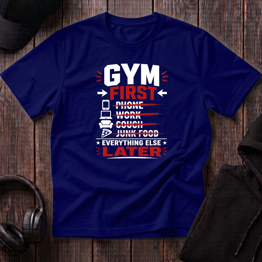 Gym First Everything Else Later Tee