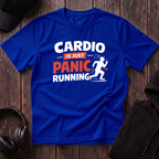 Cardio Is Just Panic Run Tee
