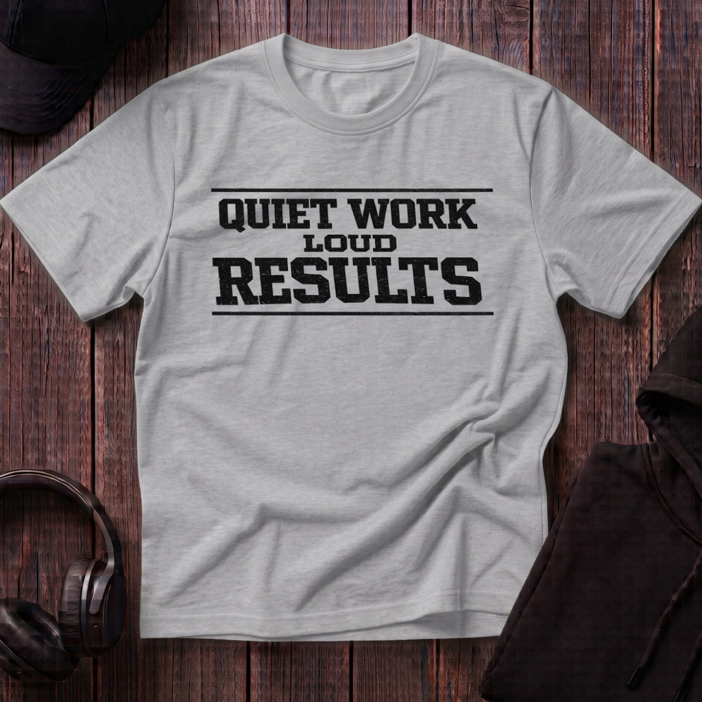 Quiet Work Loud Results Tee