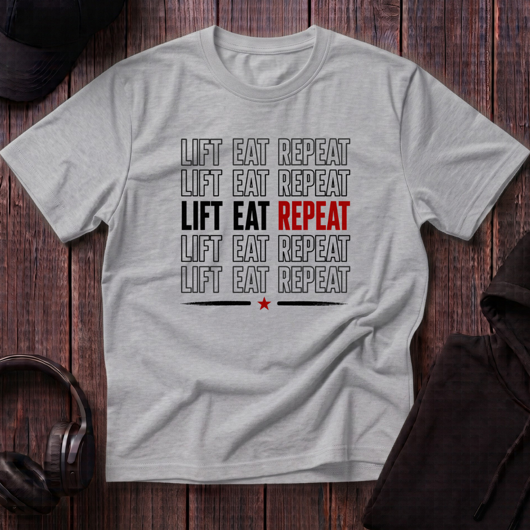 Lift Eat Repeat Tee