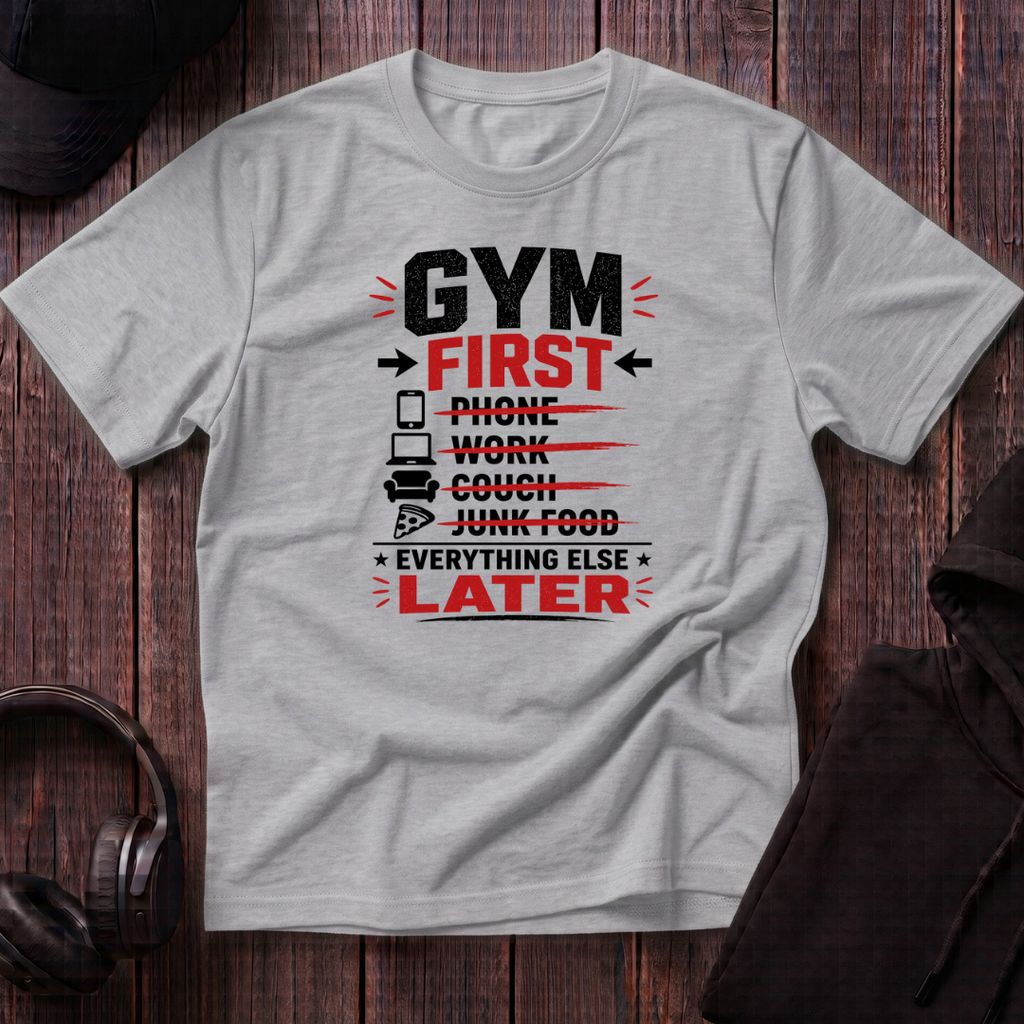 Gym First Everything Else Later Tee