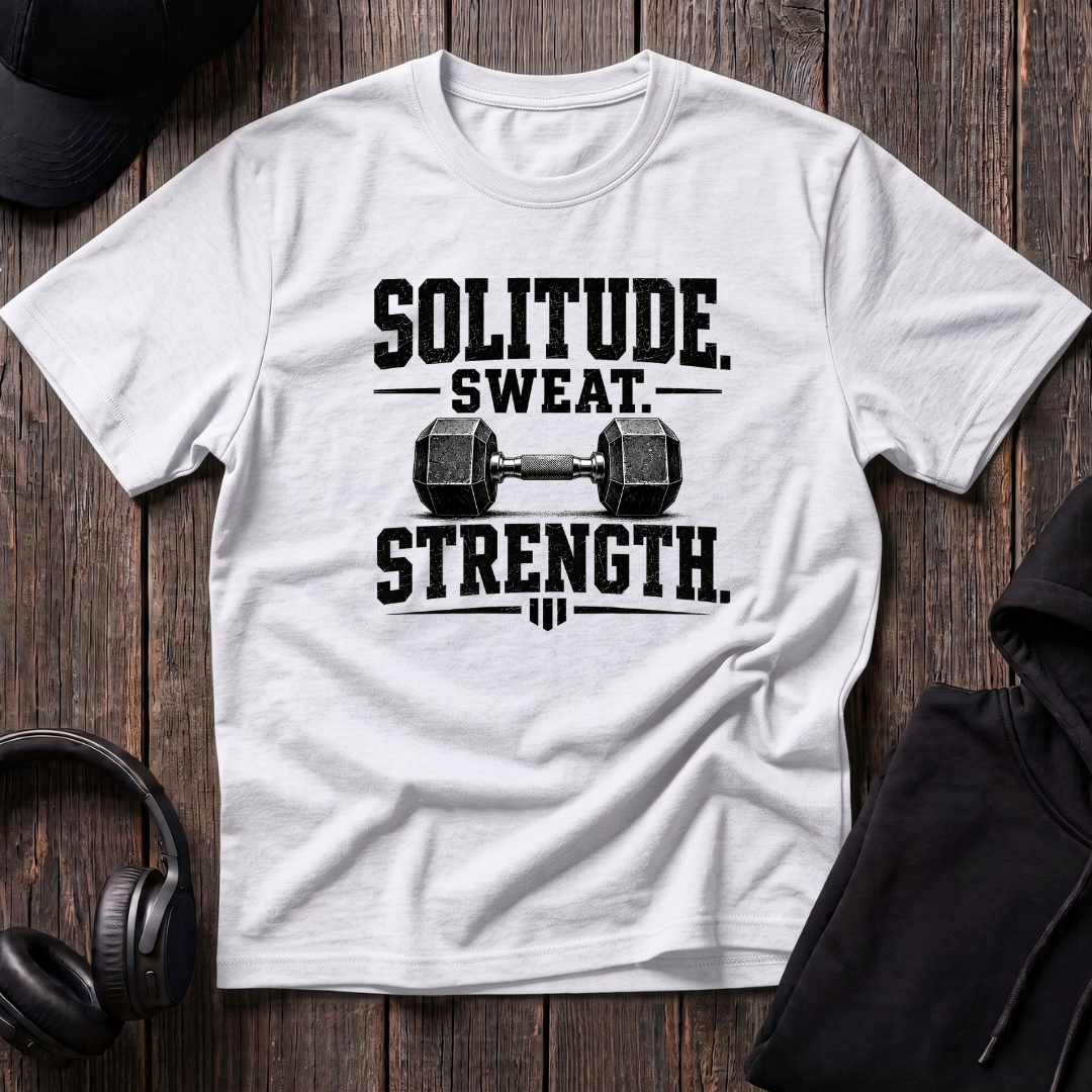 Solitude. Sweat. Strength Tee