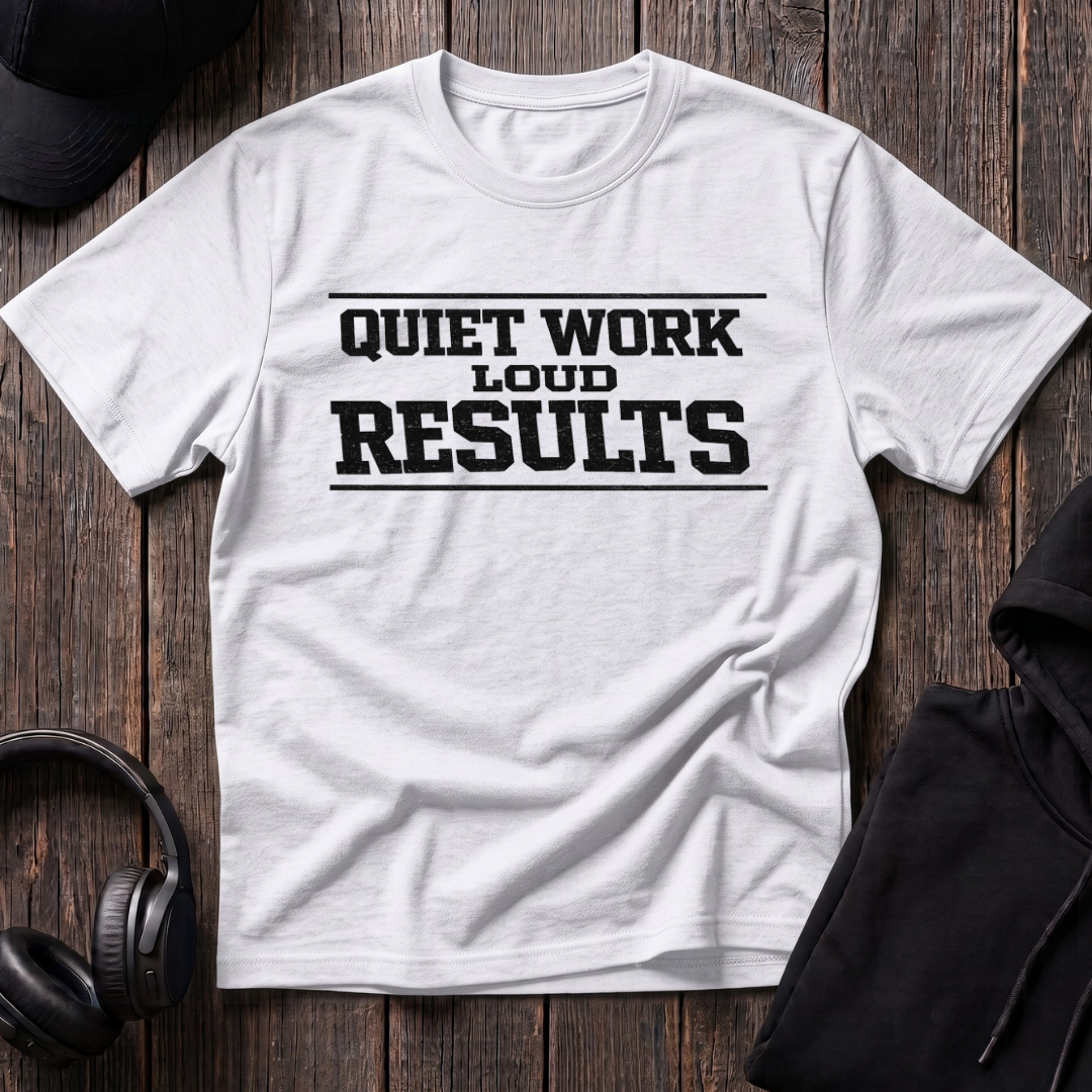 Quiet Work Loud Results Tee