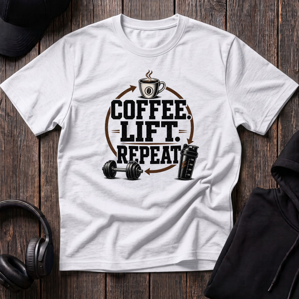 Coffee. Lift. Repeat Tee