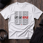 Lift Eat Repeat Tee